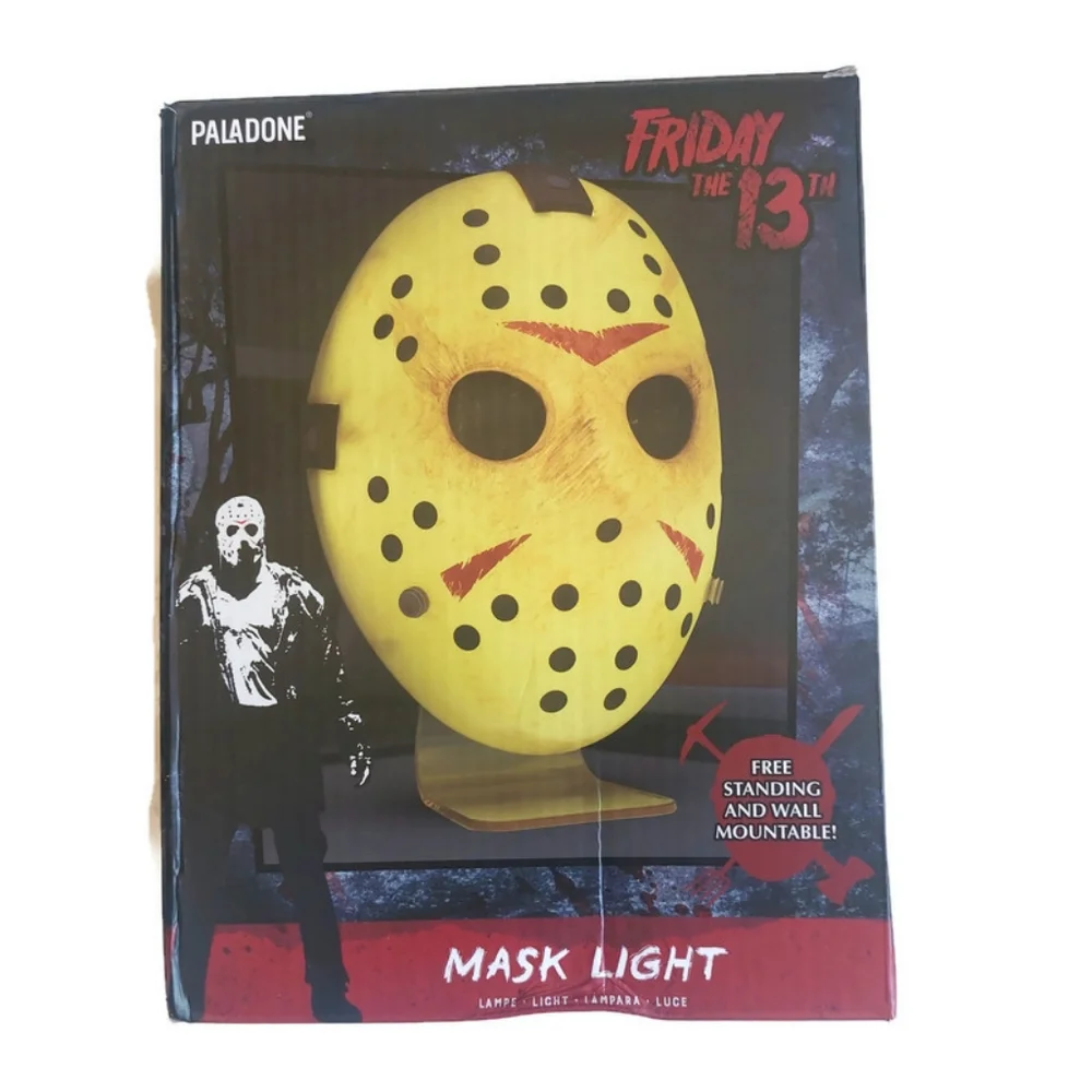 Friday The 13th Jason Voorhees Mask Light Free Standing And Wall Mountable - Picture 1 of 5